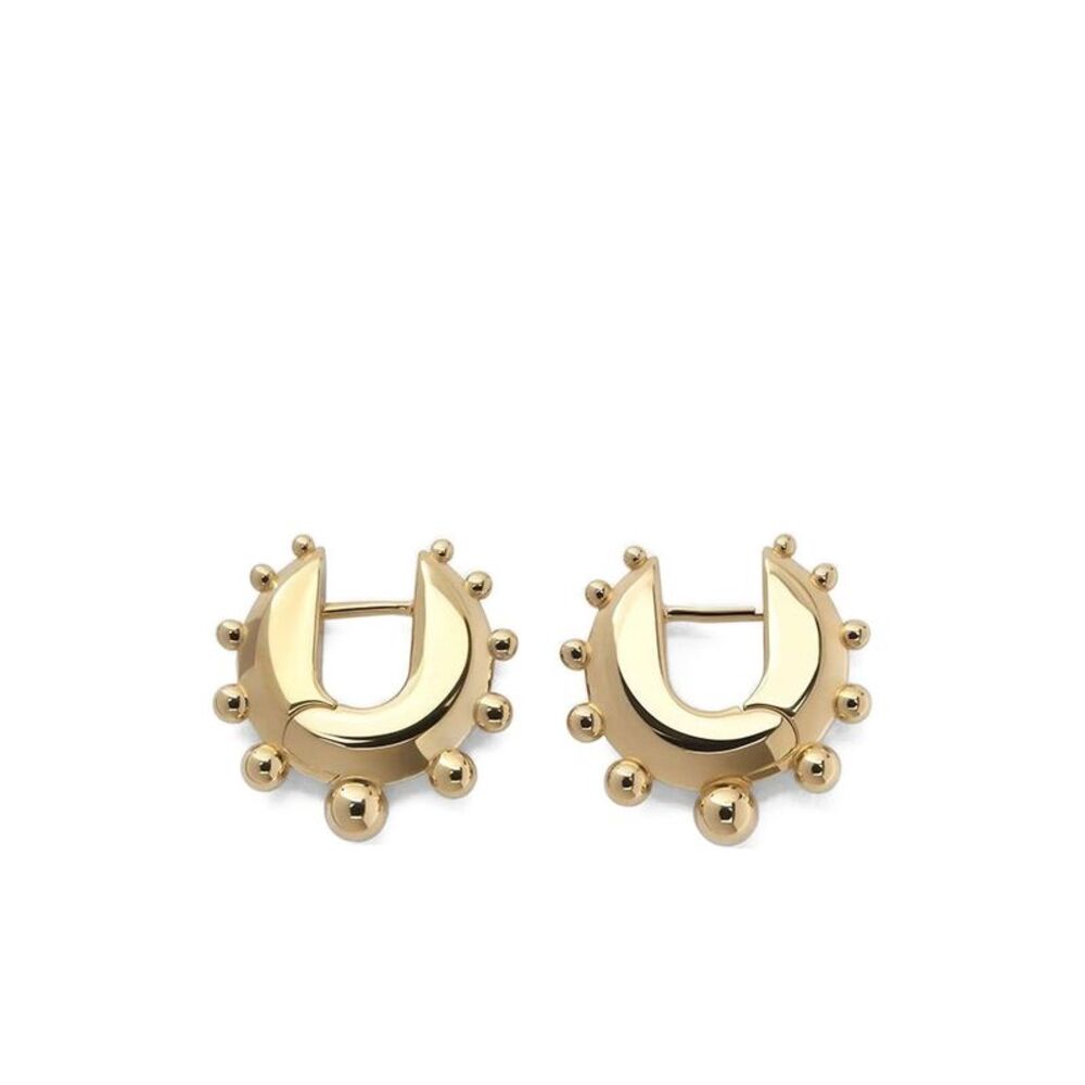 Phoebe Philo Women Beaded Hoop Small Earrings
